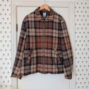 Plaid Zip-Up Jacket